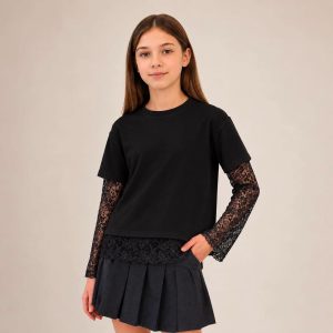 puosni juoda palaidine mergaitei